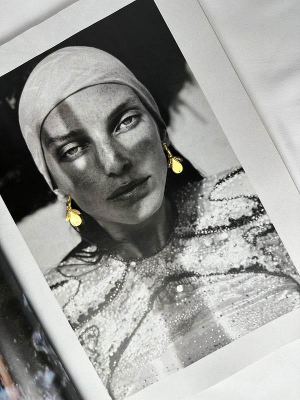 Mini Pendientes Pera Amarilla