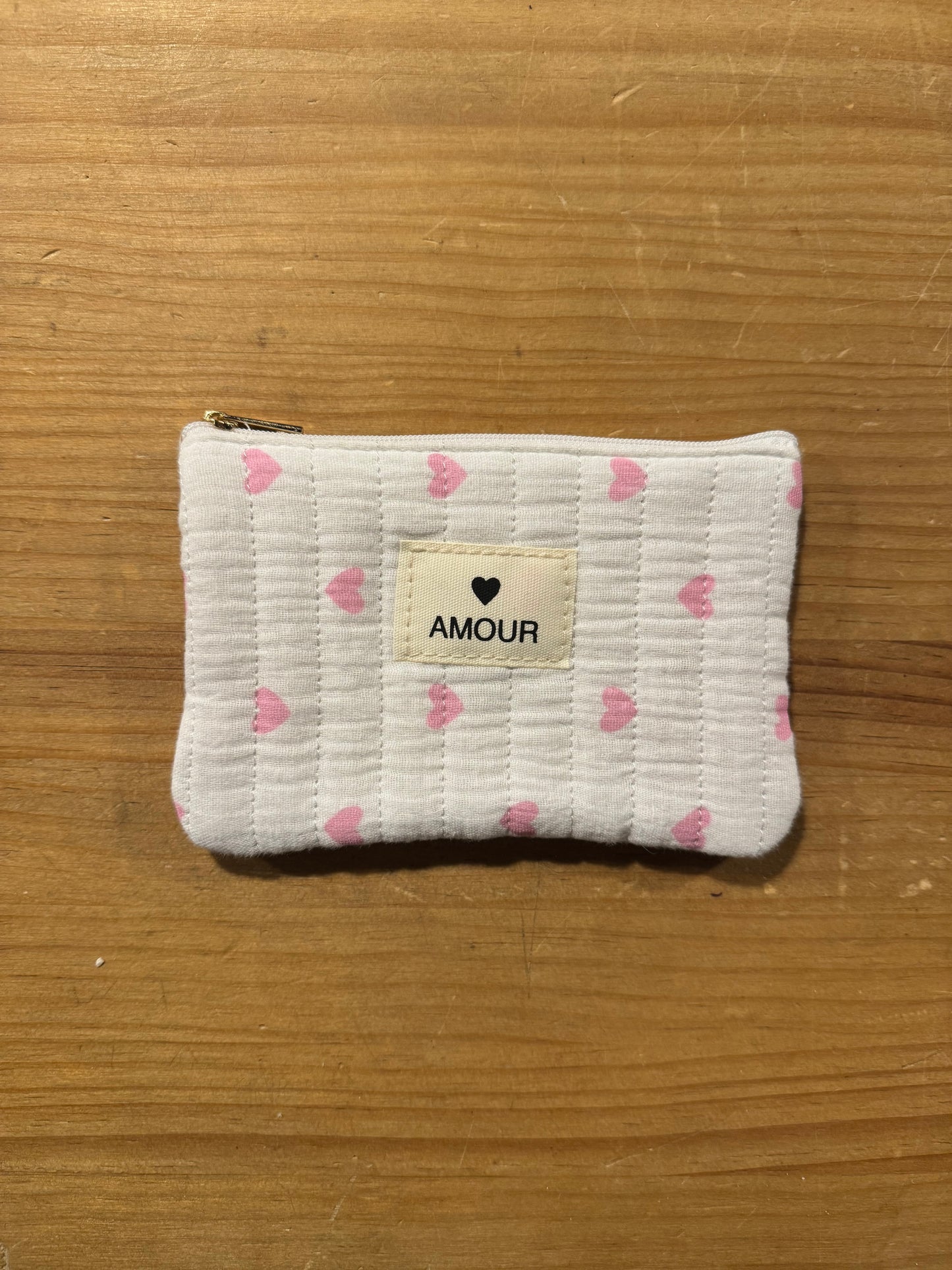Monedero Amour Corazones Rosas