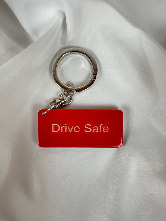 Llavero Drive Safe Rojo