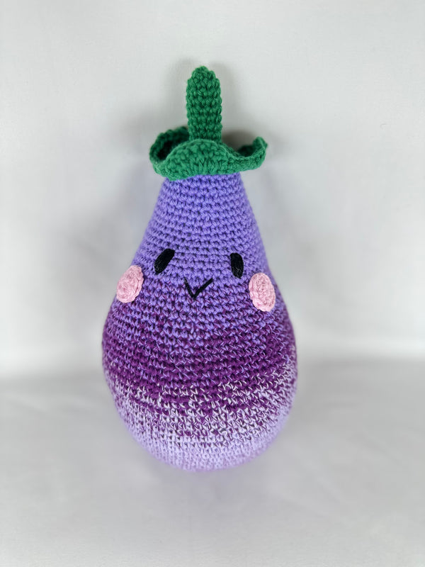 Peluche Crochet Berenjena