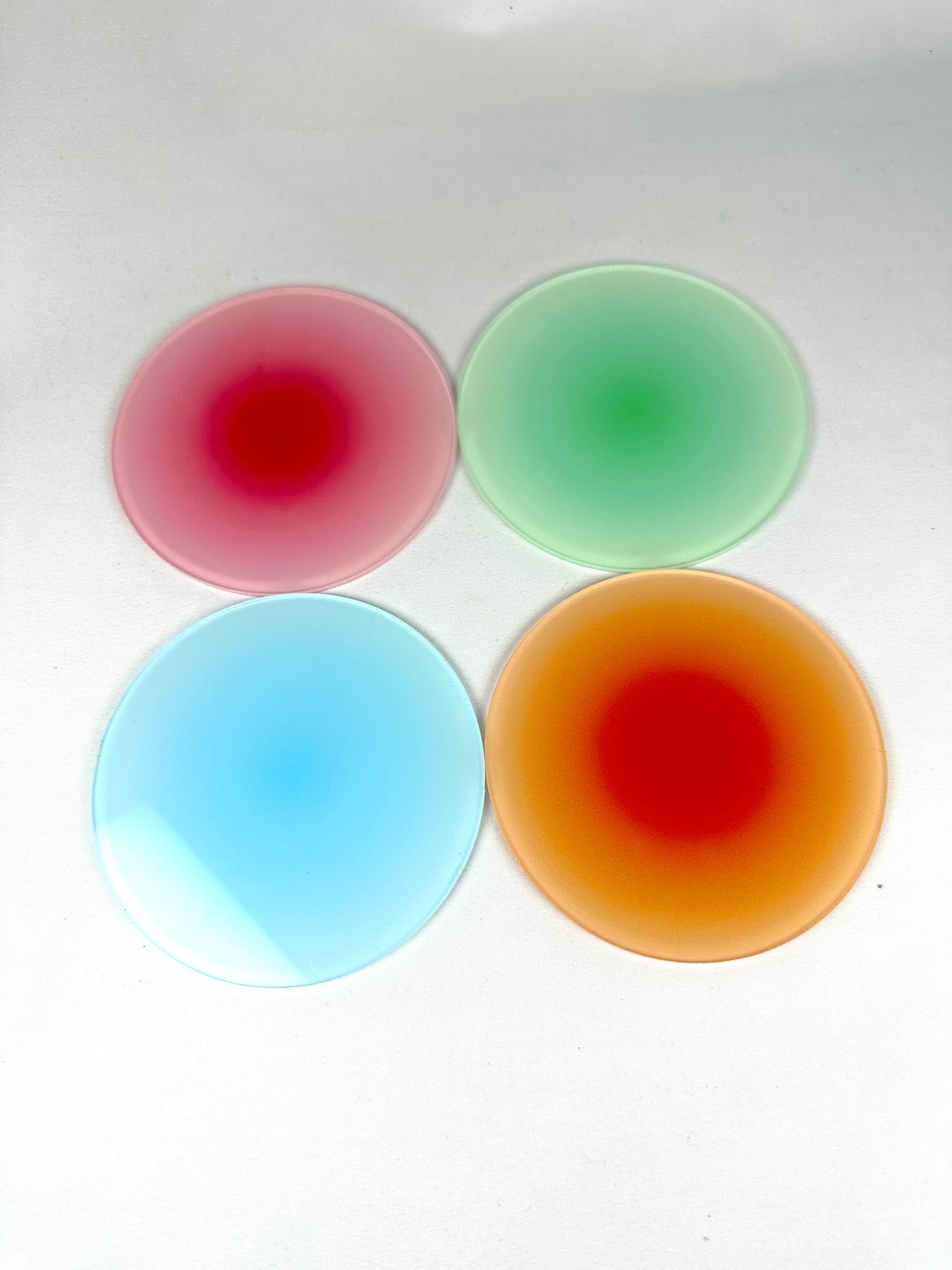 4 Posavasos Colores Degradado