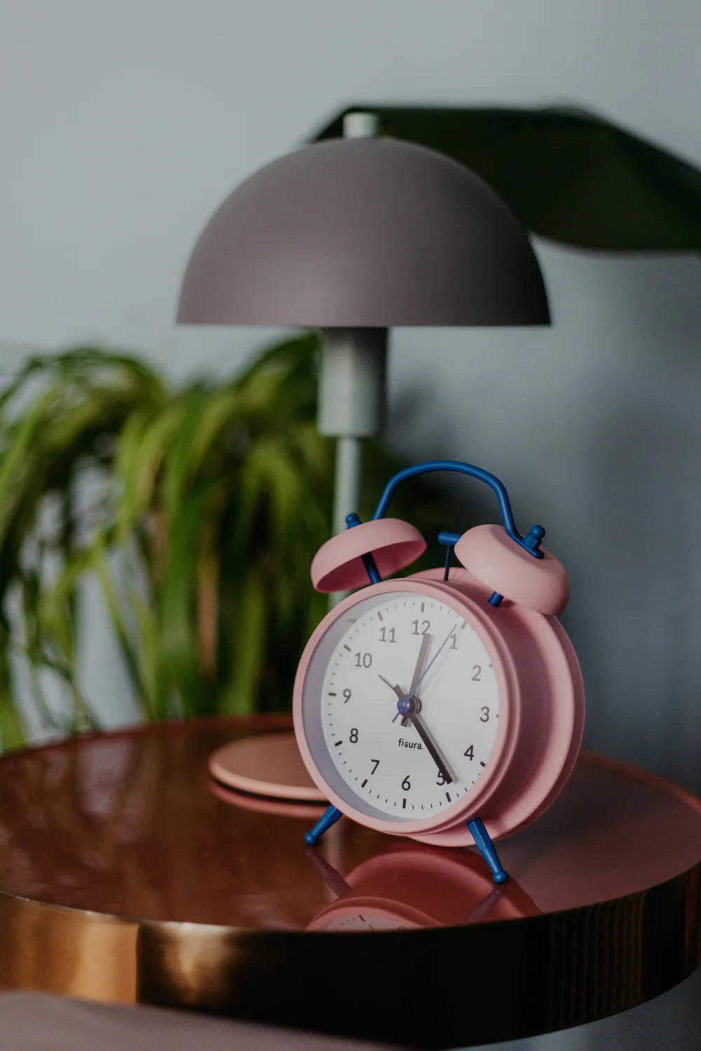 Reloj Alarma Rosa y Azul Marino