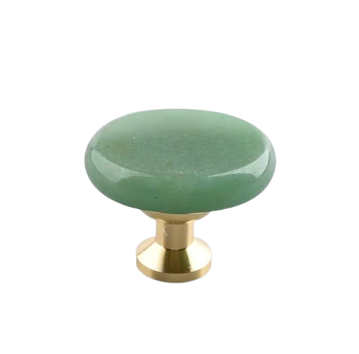 Tirador Piedra Verde Oscura Jade