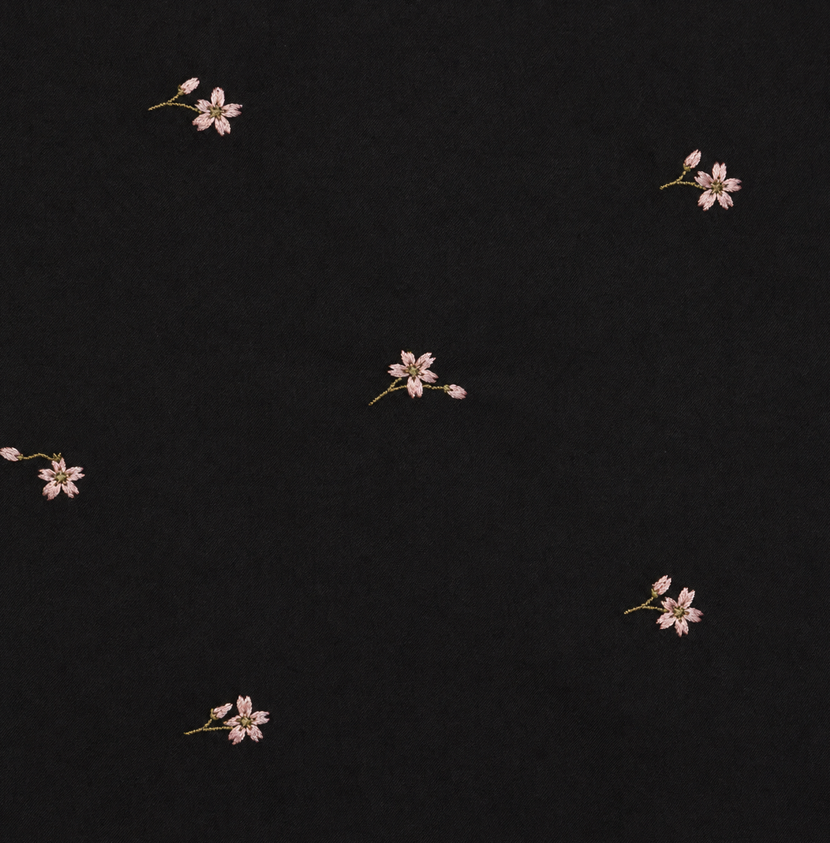 Vestido Camisero Midi Flores Bordadas