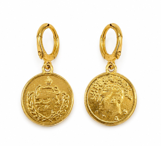 Mini Pendientes Monedas
