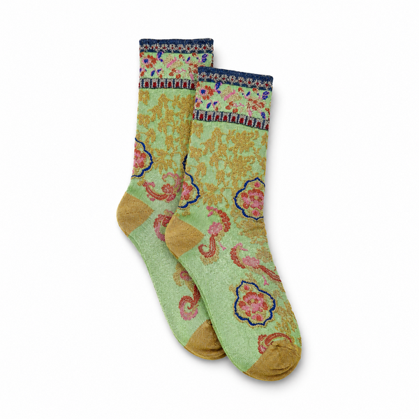 Calcetines Mujer Pasley Pavo Real Pistacho