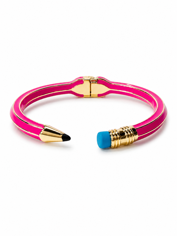 Pulsera Lápiz Abierta Fucsia
