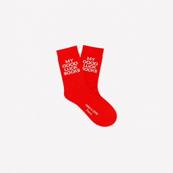 Calcetines Unisex My Good Luck Socks Rojo
