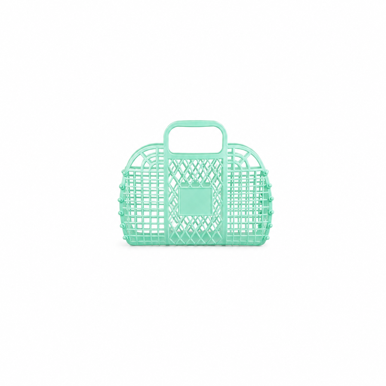Plastic Basket Girl Turquoise Blue