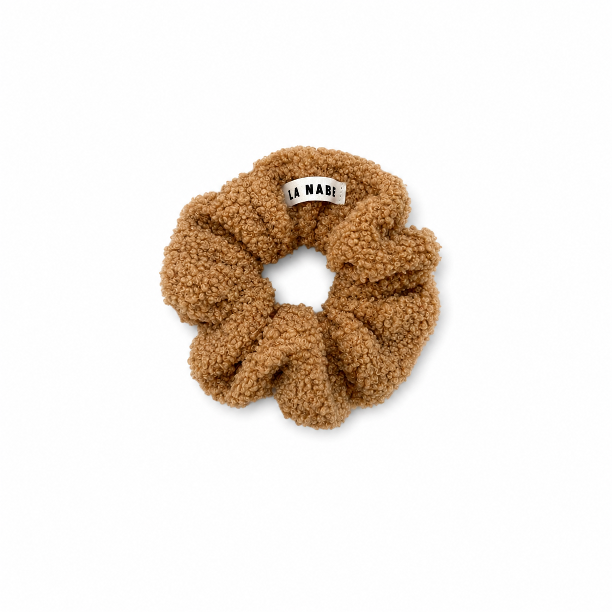 Camel Lamb Hair Scrunchie