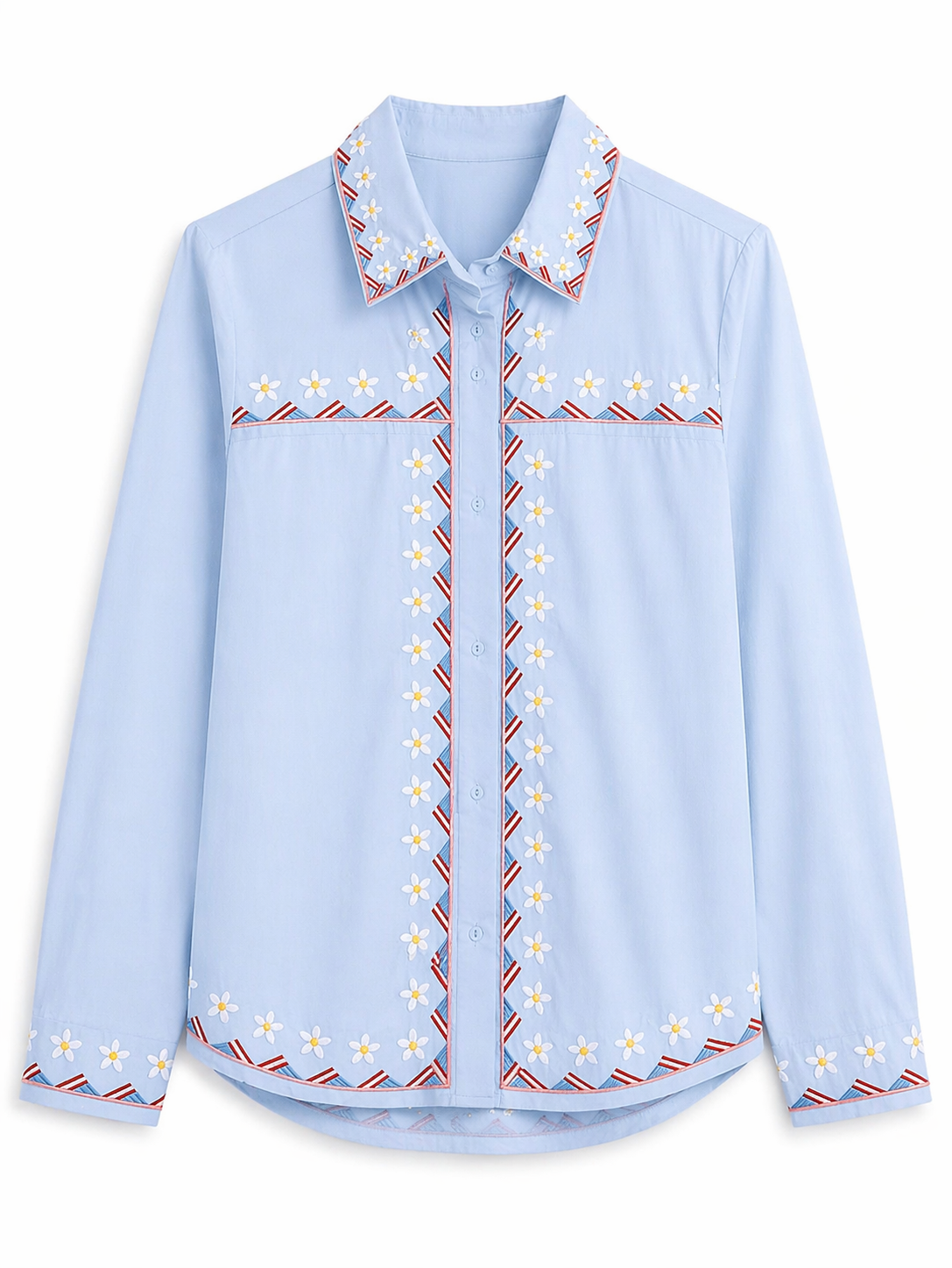Blusa Margaritas Azul