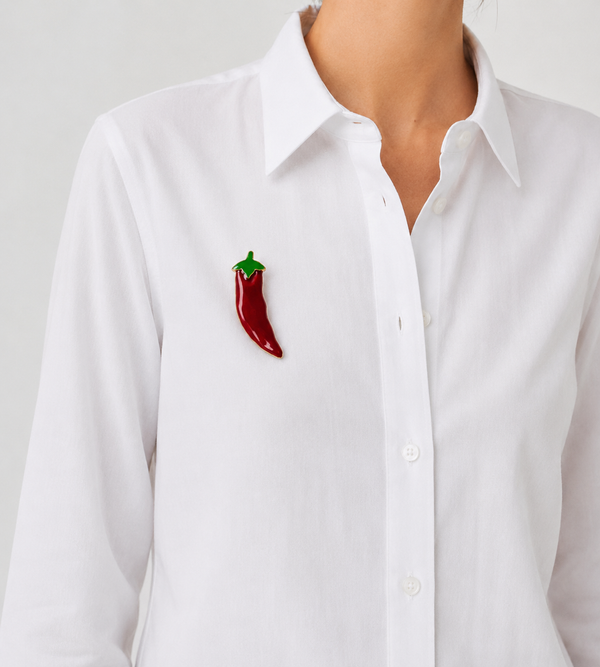 Broche Guindilla Chilli Pimiento Esmalte