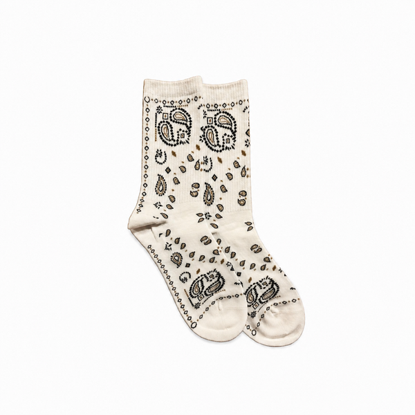 Calcetines Blancos Estampado Pasley o Cashmere