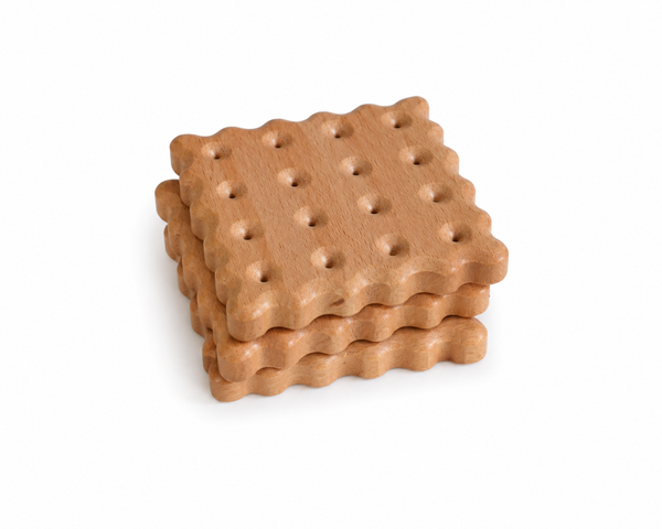 3 Posavasos en Forma de Galleta Madera
