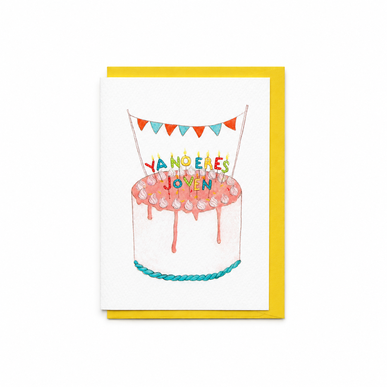 A6 Tarjeta o Postal con Sobre Cumpleaños "Ya no eres joven"