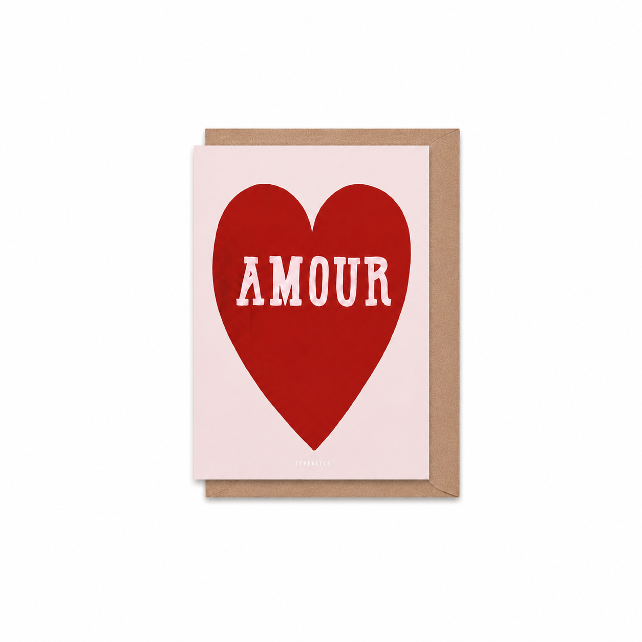 A6 Tarjeta o Postal con Sobre Tarjeta A6 Amour