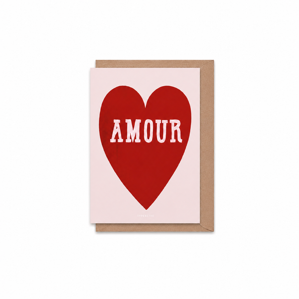 A6 Tarjeta o Postal con Sobre Tarjeta A6 Amour