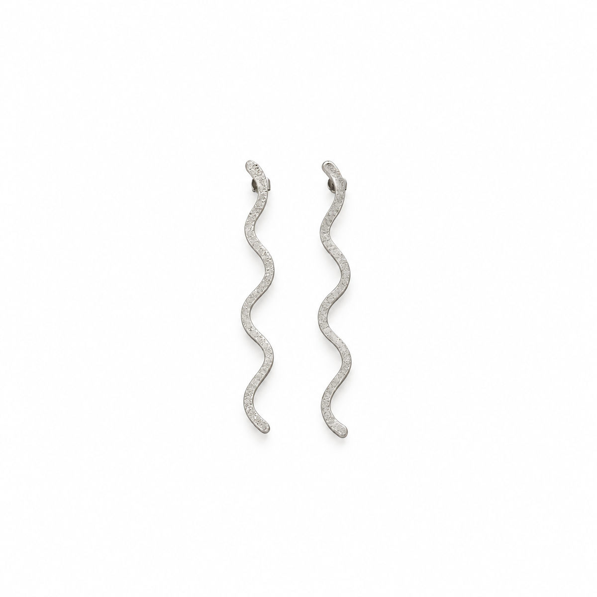 Pendientes Ondas Plateado Conspiradoras