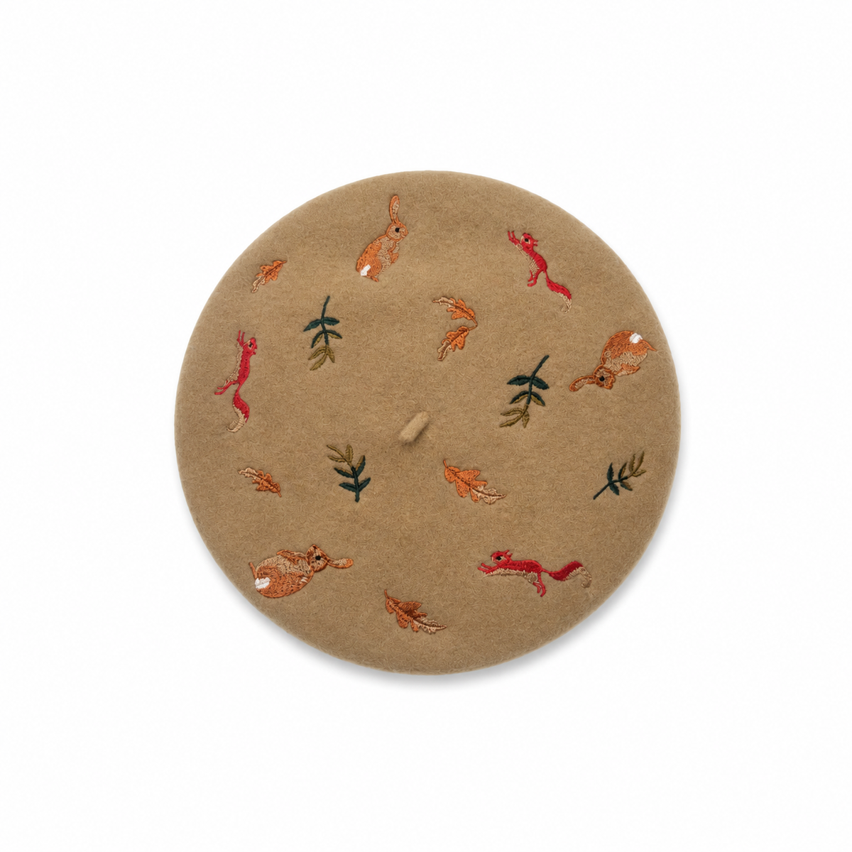 Boina Bordado Campestre Beige