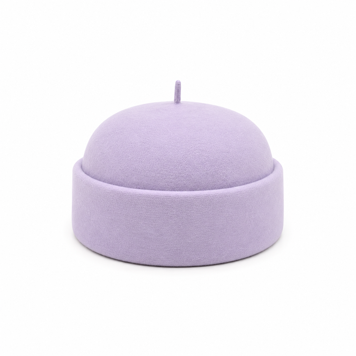 Boina de Lana tipo Casquete Malva