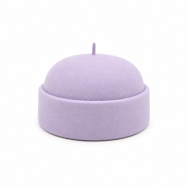 Boina de Lana tipo Casquete Malva