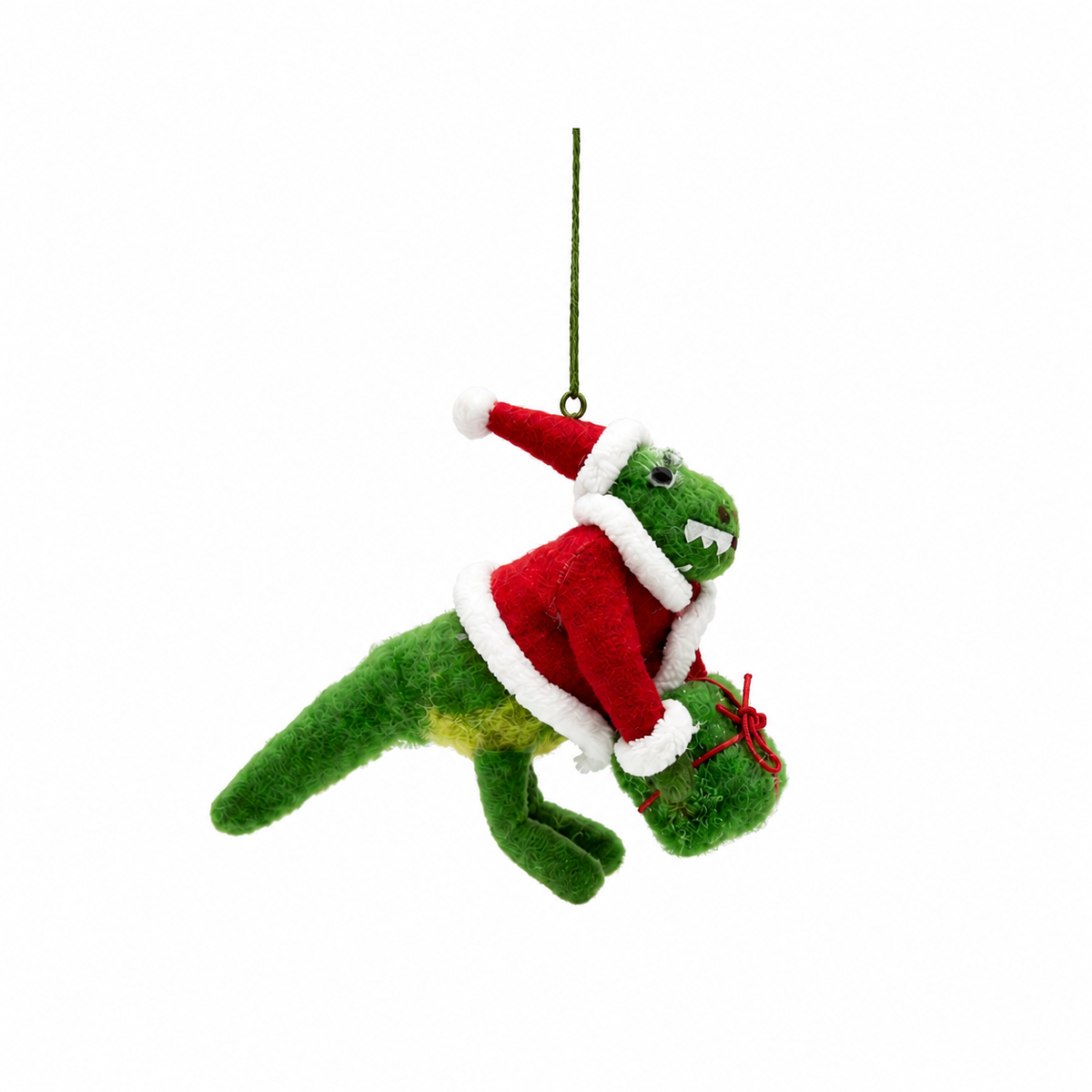 Felt Dinosaur Christmas Ornament