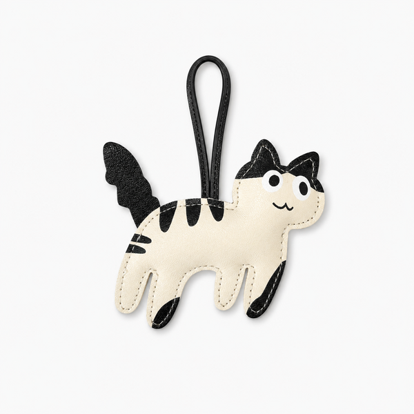 Llavero Charm Gato Blanco