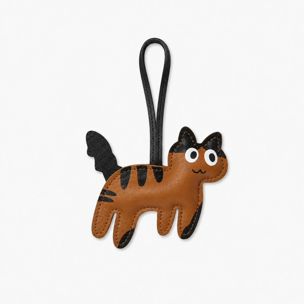 Llavero Charm Gato Marrón