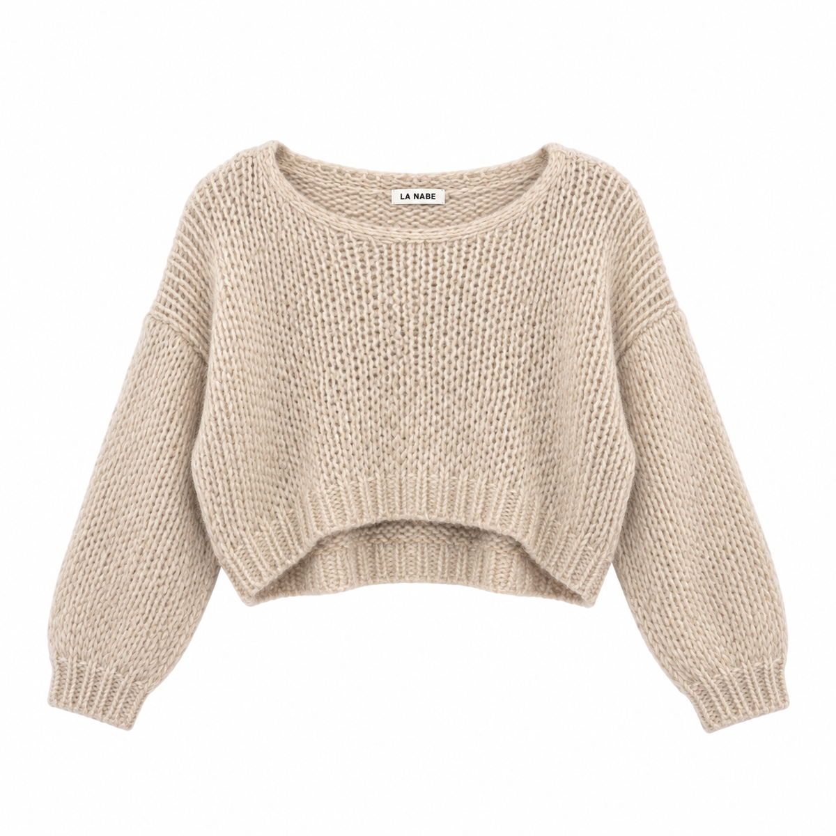 Jersey Pico Mohair Gris Topo Corto