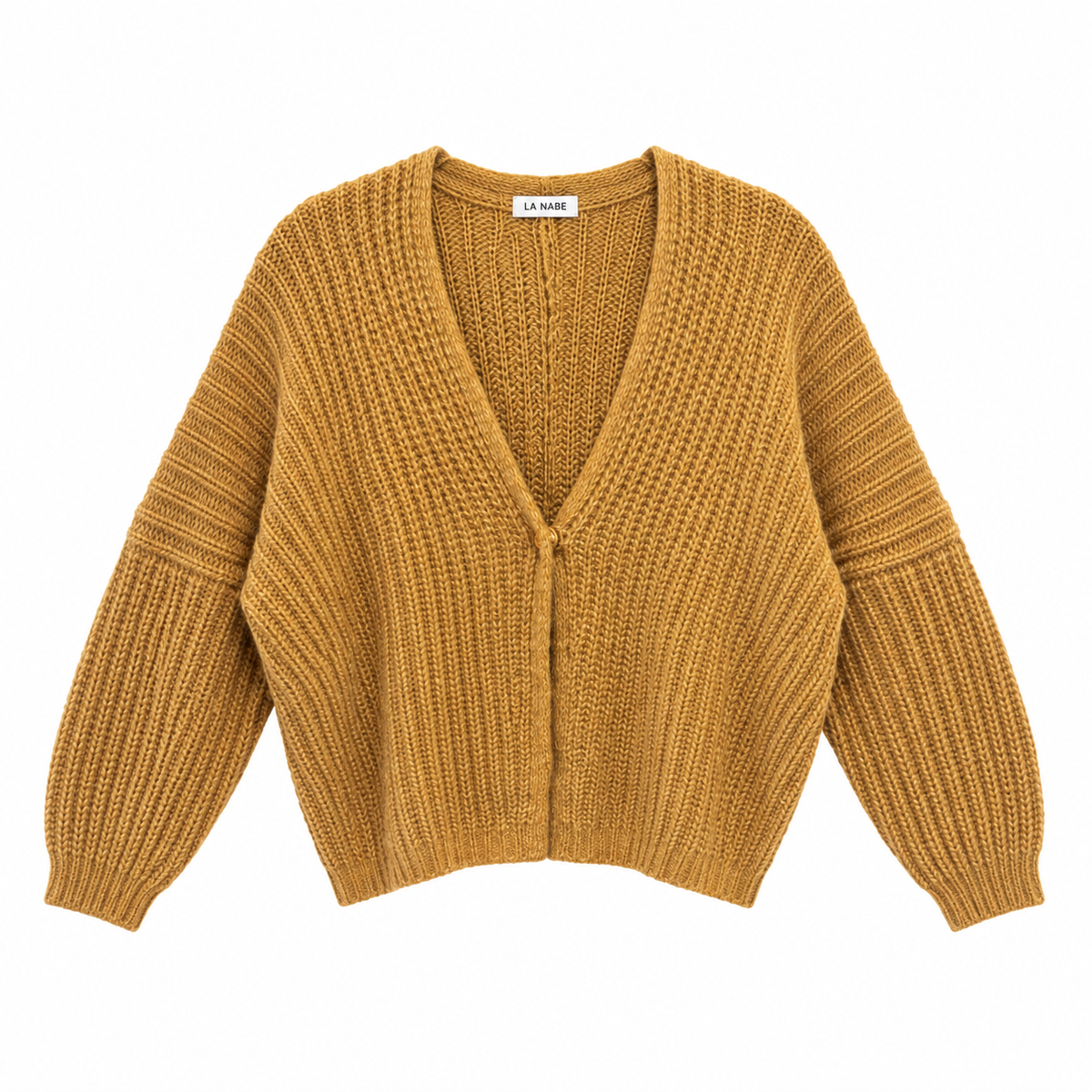 Chaqueta Lana Canalé Beige Camel Con Botones
