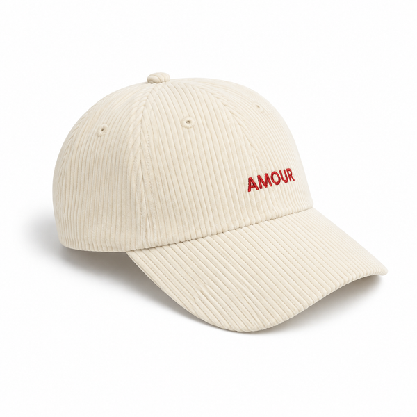 Gorra Pana Blanco Amour Rojo