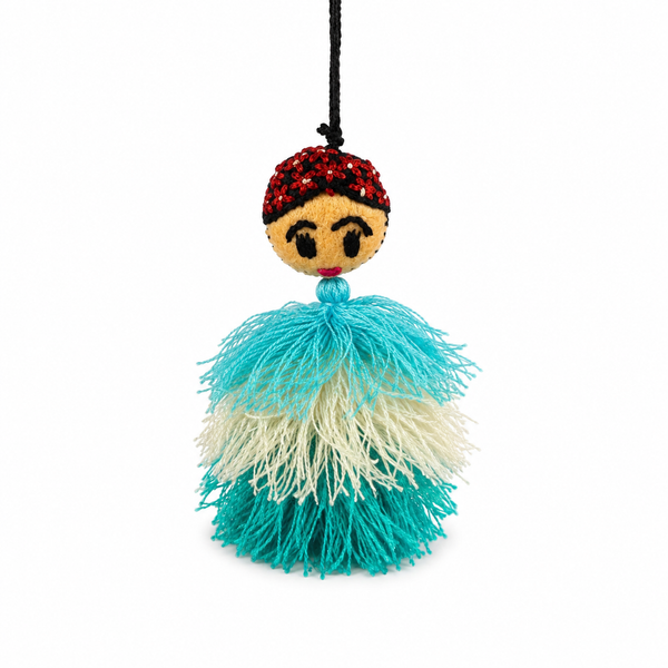 Handmade Charm Dolls Turquoise