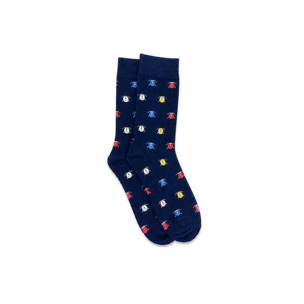 Calcetines Hombre Azul Marino Escarabajo