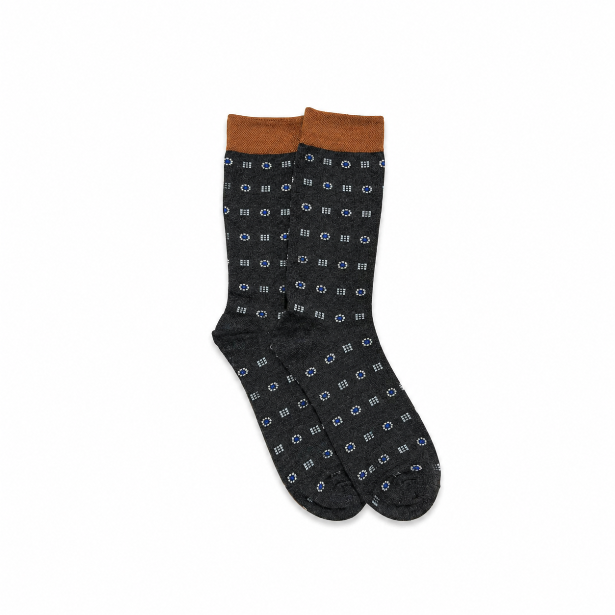 Calcetines Hombre Gris con Flores