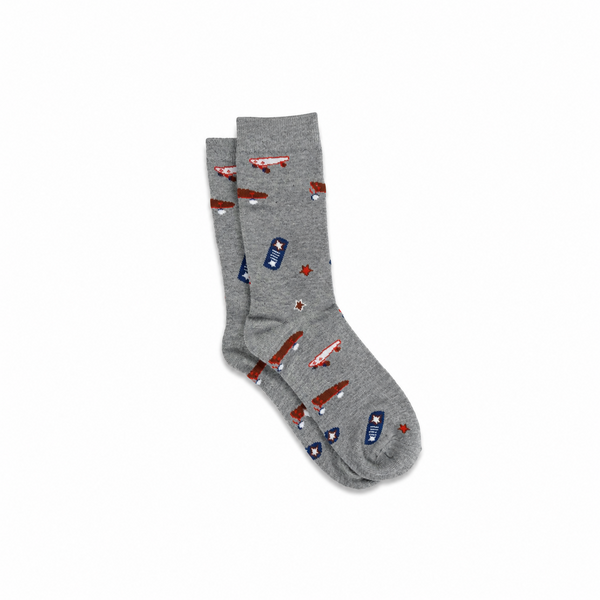 Men's Gray Skate Cart Socks