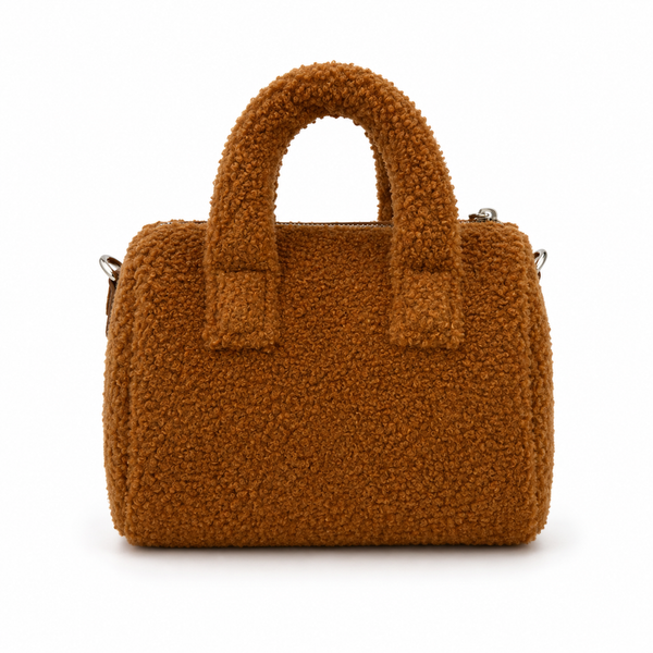 Bolso Borreguito Pequeño con Asa Camel