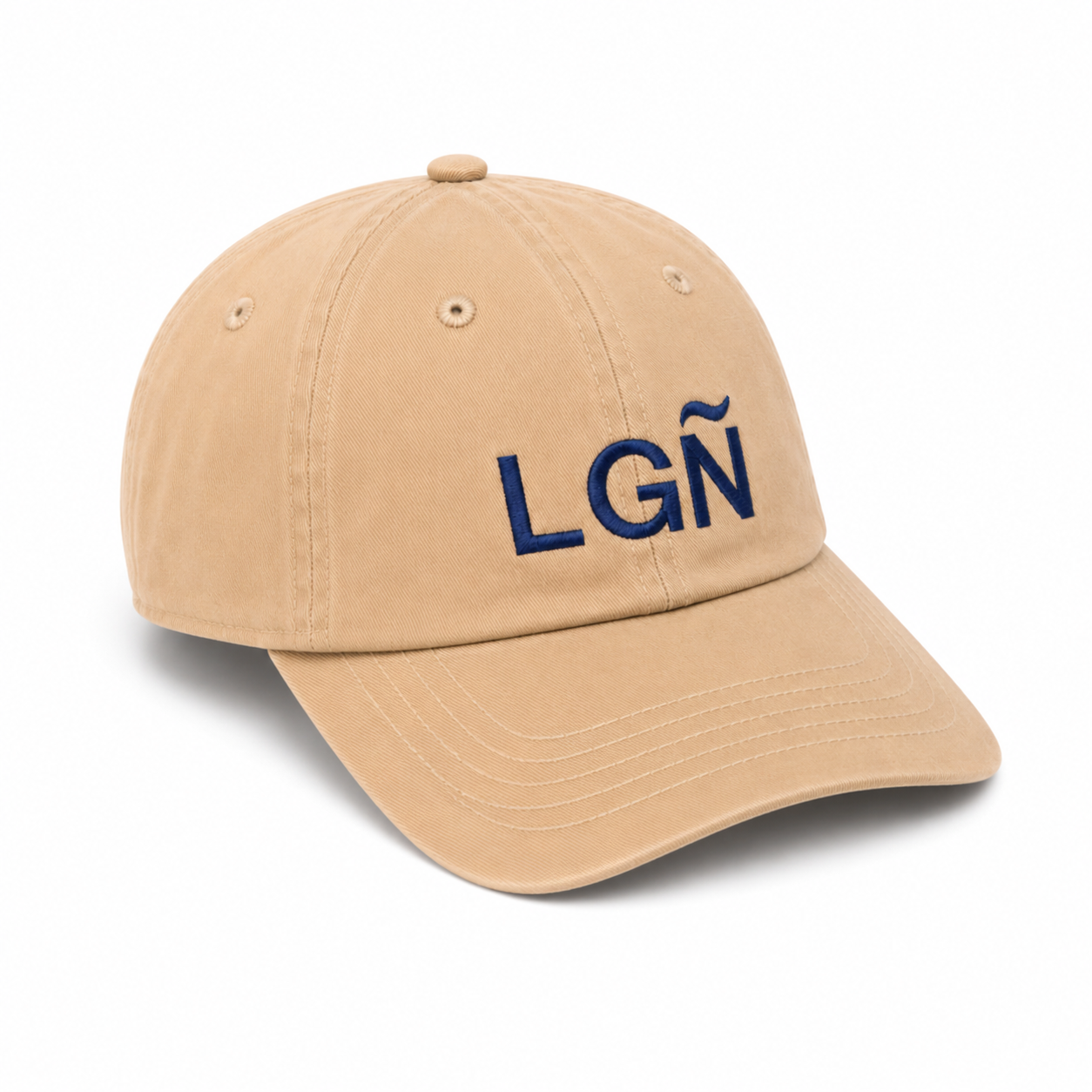 LGÑ Logroño Cap Beige and Navy Blue