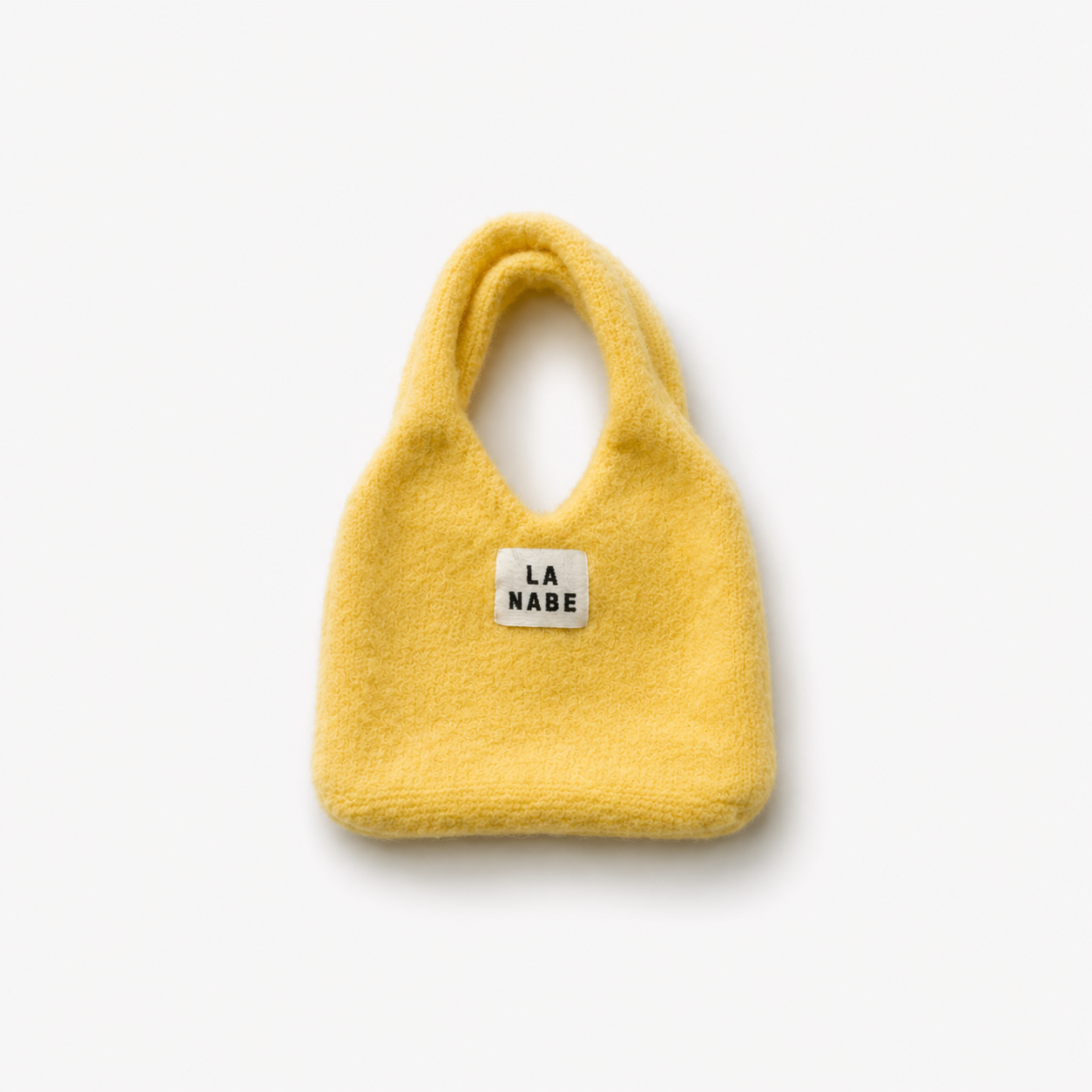 Small Yellow Knitted Wool Bag