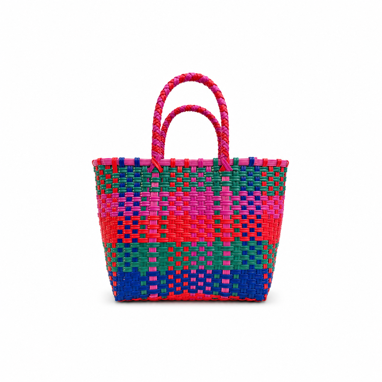 Bolso Plástico Mini Verde Rosa Azul