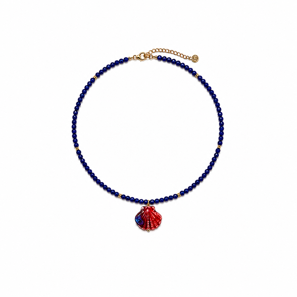 Collar Azul Marino Concha