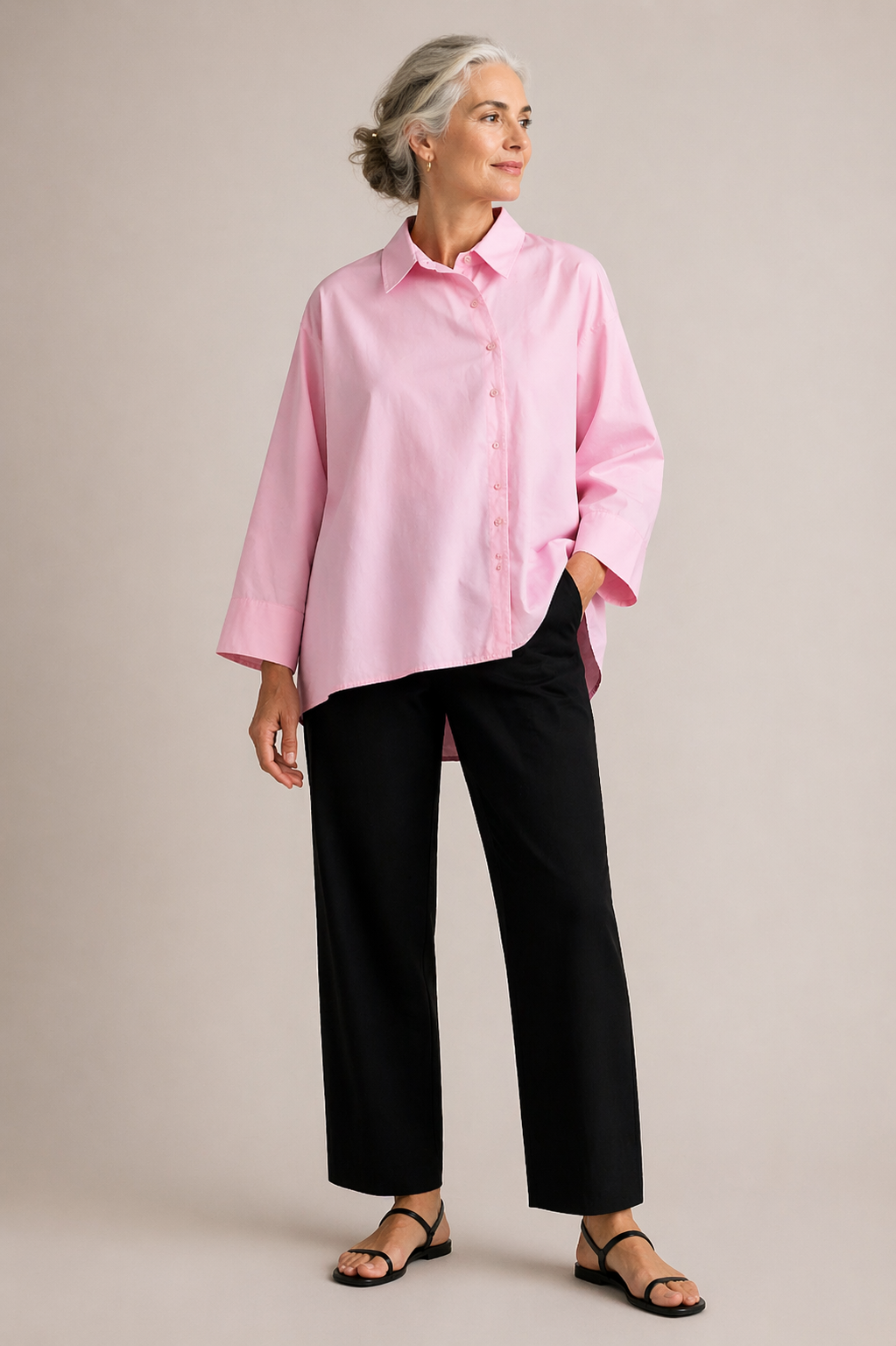 Camisa Rosa Cruzada