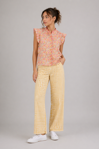 Blusa Liberty Manga Corta