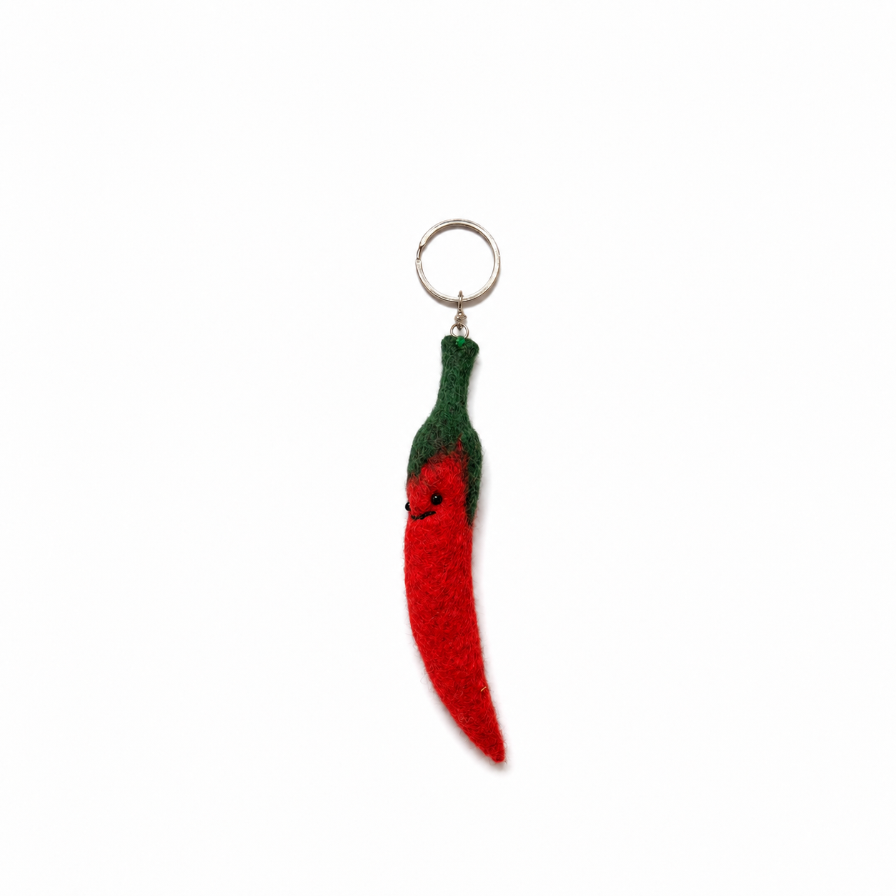 Llavero Fieltro Chilli Guindillas Pimientos con Cara