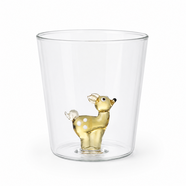 Vaso Vidrio Figura Dentro Ciervo Bambi