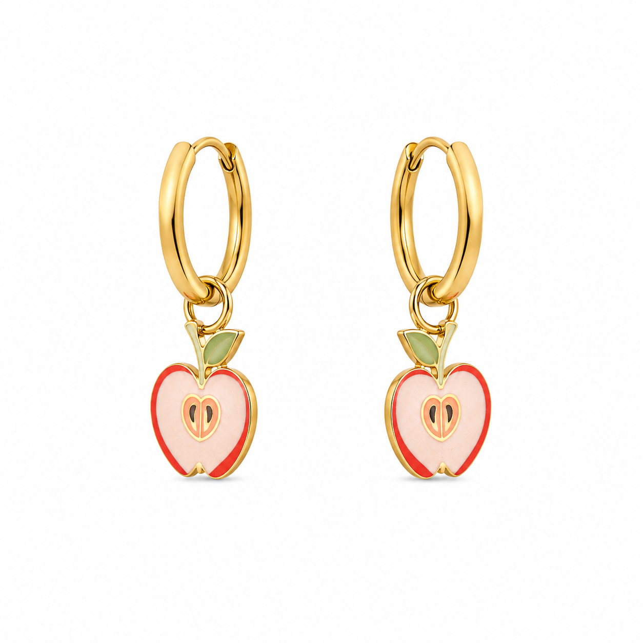 Mini Pendientes Manzana