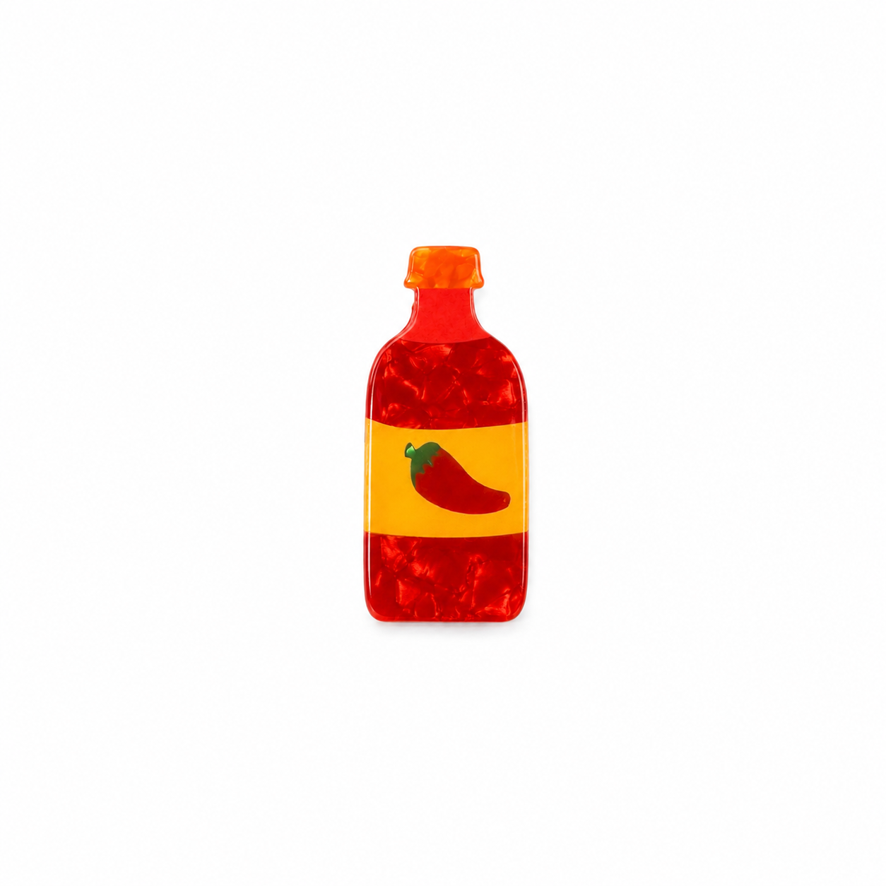 Pinza para el Pelo Botella de Salsa Picante