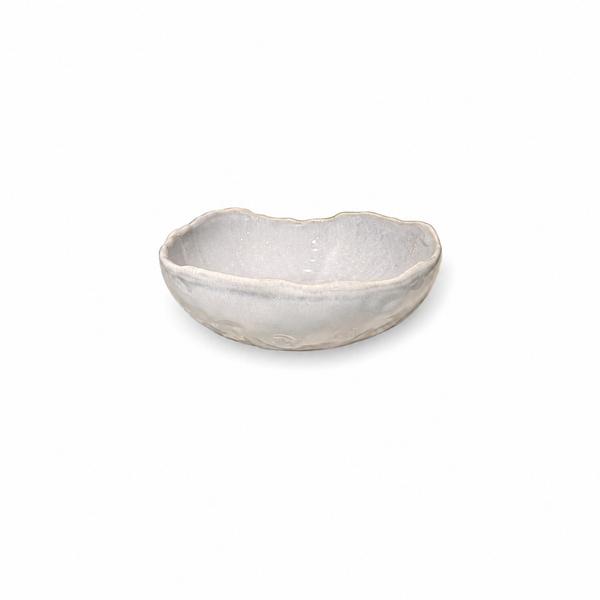 Cuenco Bowl Irregular Gris Grande Artesanal