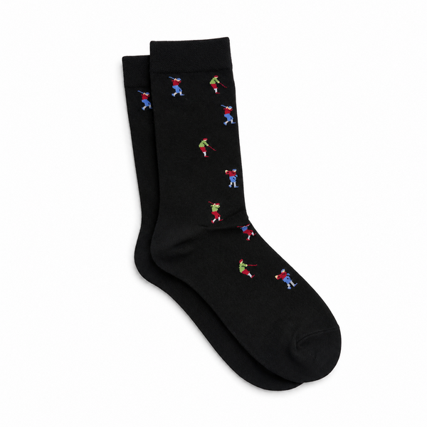 Calcetines Hombre Negro Golf