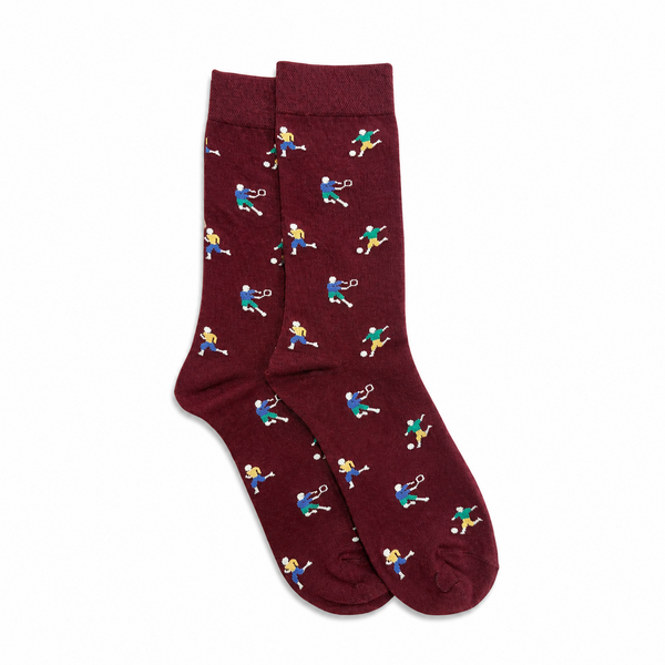 Calcetines Hombre Tenis Burdeos