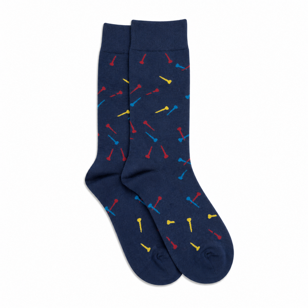 Calcetines Hombres Azul Tuercas